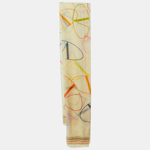 V Logo Print Silk Stole - Valentino - Modalova