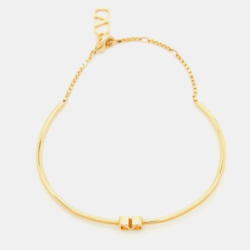 Valentino VLogo Gold Tone Bracelet - Valentino - Modalova