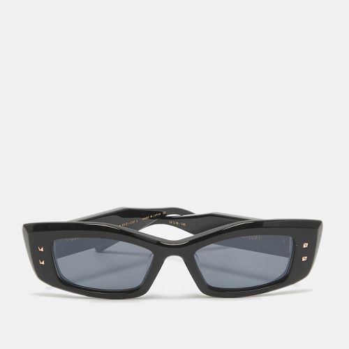 Valentino Black Rockstud V-Quattro Rectangle Sunglasses - Valentino - Modalova