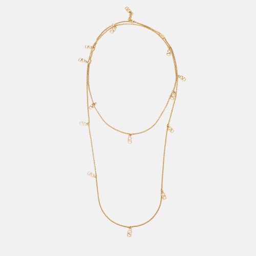 Vlogo Tone Long Necklace - Valentino - Modalova