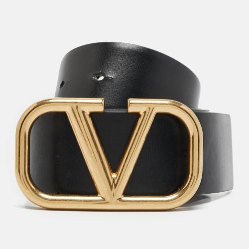 Beige Leather VLogo Reversible Belt 90CM - Valentino - Modalova