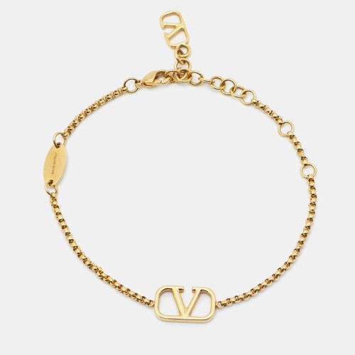 Valentino VLogo Gold Tone Bracelet - Valentino - Modalova