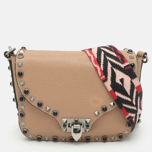 Rolling Rockstud Leather Shoulder Bag - Valentino - Modalova