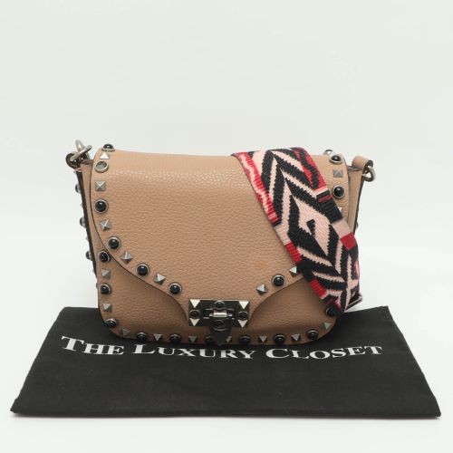 Rolling Rockstud Leather Shoulder Bag - Valentino - Modalova