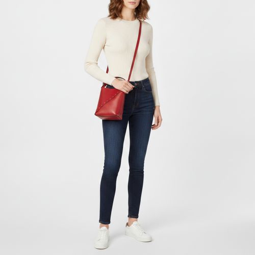 Rockstud Wispy Leather Bucket bag - Valentino - Modalova