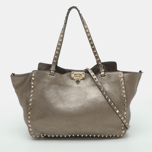 Rockstud Leather Tote - Valentino - Modalova