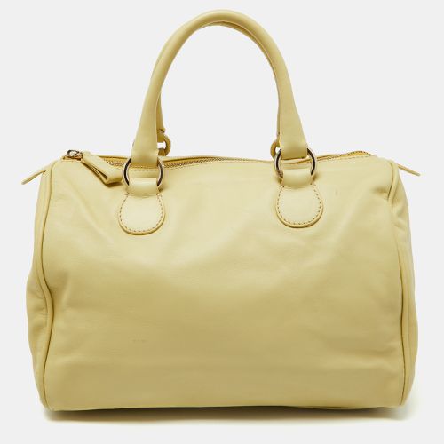 Leather Zip Boston Bag - Valentino - Modalova