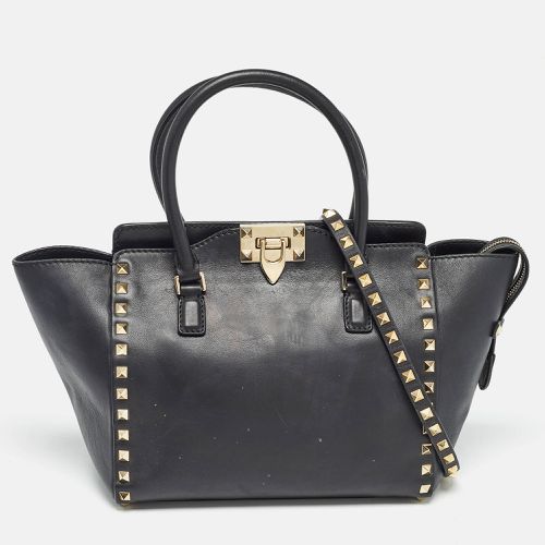 Leather Medium Rockstud Trapeze Tote - Valentino - Modalova