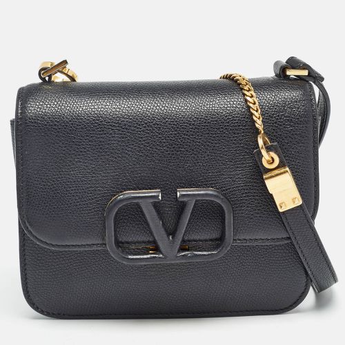 Valentino Black Leather Small VSling Shoulder Bag - Valentino - Modalova