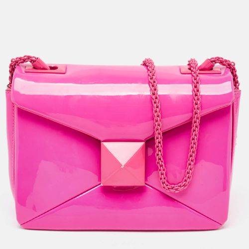 Patent Leather One Stud Flap Shoulder Bag - Valentino - Modalova