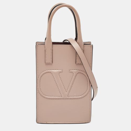 Leather Mini VLogo Tote - Valentino - Modalova