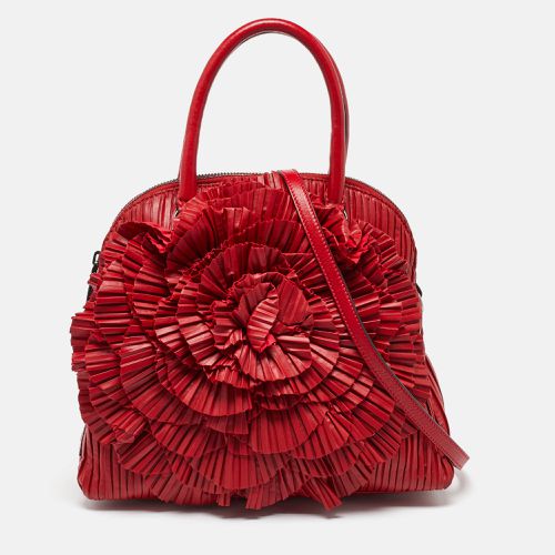 Leather Rosette Satchel - Valentino - Modalova