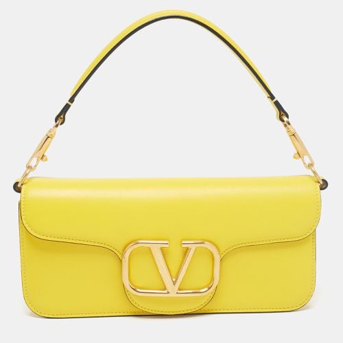 Valentino Yellow Leather Medium Loco Shoulder Bag - Valentino - Modalova