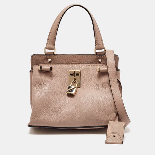 Valentino Dusty Pink Leather RockStud Small Joylock Top Handle Bag - Valentino - Modalova