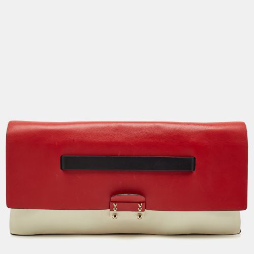 Leather Mime Clutch - Valentino - Modalova