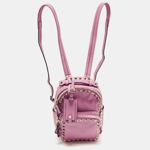 Rockstud Mini Leather Backpack - Valentino - Modalova