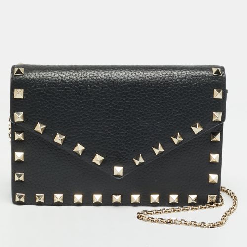 Rockstud Envelope Leather Wallet on Chain - Valentino - Modalova