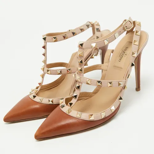 Rockstud Size 38 Leather Pumps - Valentino - Modalova