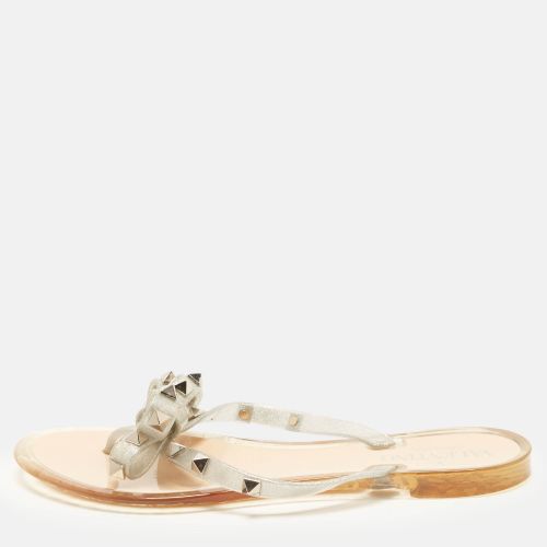 Rockstud Size 36 Rubber Thong Flat Sandals - Valentino - Modalova