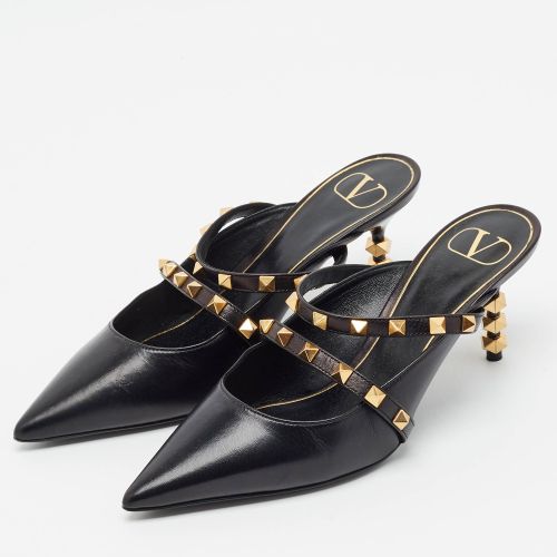 Rockstud Size 37.5 Leather Mules - Valentino - Modalova