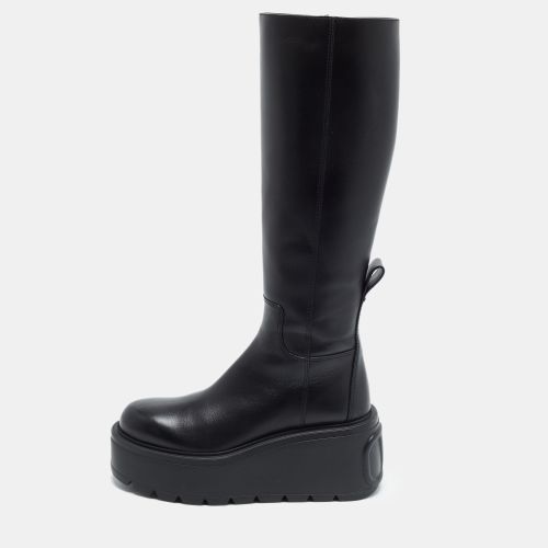 Uniqueform Size 37.5 Leather Knee Length Boots - Valentino - Modalova