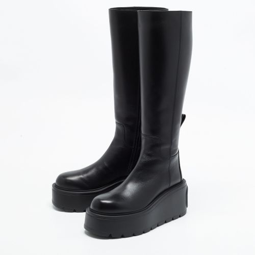 Uniqueform Size 37.5 Leather Knee Length Boots - Valentino - Modalova