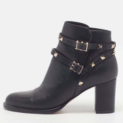 Rockstud Size 37 Leather Ankle Boots - Valentino - Modalova