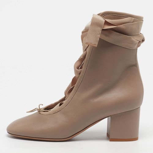 Bow Size 37.5 Dusty Leather Ballet Booties - Valentino - Modalova