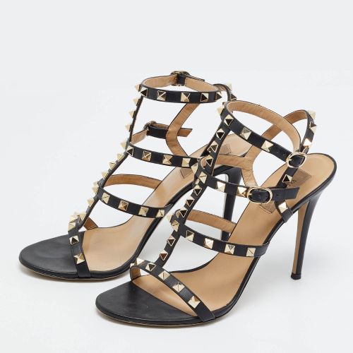Rockstud Size 40 Leather Ankle Strap Sandals - Valentino - Modalova