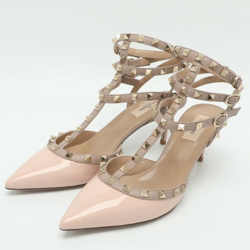 Rockstud Size 40.5 Patent Leather Pumps - Valentino - Modalova