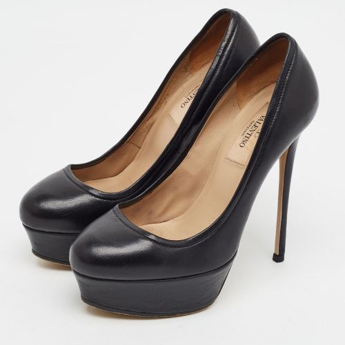 Size 35 Leather Platform Pumps - Valentino - Modalova
