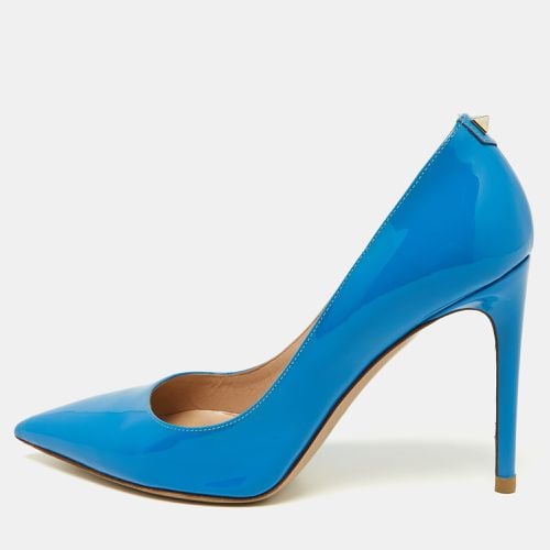 Valentino Blue Patent Leather Pointed Toe Pumps Size 36 - Valentino - Modalova