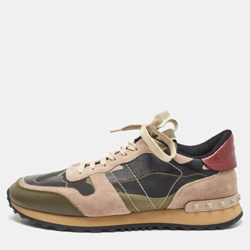 Valentino Multicolor Leather and Suede Rockstud Sneakers Size 40 - Valentino - Modalova