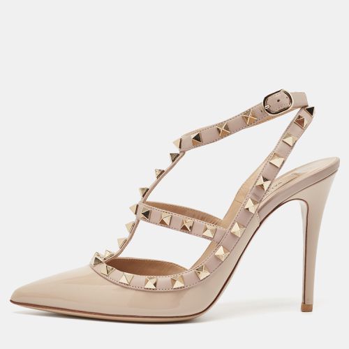 Valentino Beige Patent and Leather Rockstud Pumps Size 37.5 - Valentino - Modalova