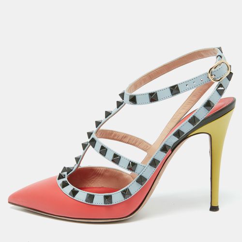 Valentino Multicolor Leather Rockstud Ankle Strap Pumps Size 39 - Valentino - Modalova