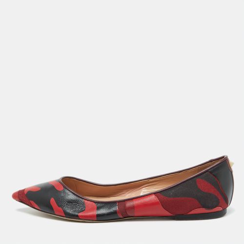 Valentino Bicolor Camouflage Canvas and Leather Ballet Flats Size 40 - Valentino - Modalova