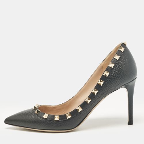 Valentino Black Leather Rockstud Pumps Size 37.5 - Valentino - Modalova