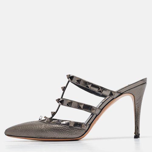 Valentino Metallic Leather Rockstud Pumps Size 36 - Valentino - Modalova