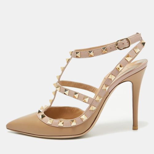 Valentino Beige Leather Rockstud Pumps Size 37 - Valentino - Modalova