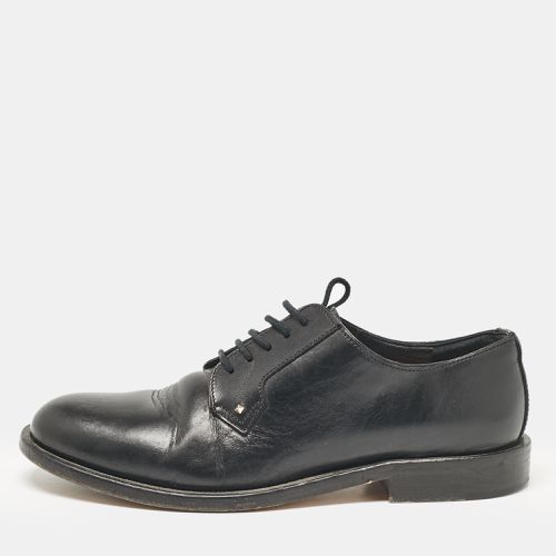 Valentino Black Leather Lace Up Oxfords Size 36 - Valentino - Modalova