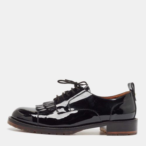 Valentino Black Patent Leather Fringe Detail Derby Size 41 - Valentino - Modalova