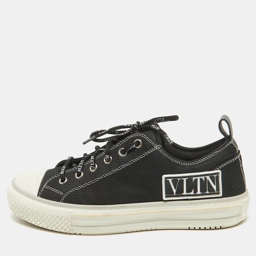 Valentino Black Mesh Giggies Lace Up Sneakers Size 38 - Valentino - Modalova