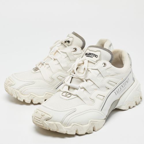 Leather and Mesh Climbers Lace Up Sneakers Size 40 - Valentino - Modalova