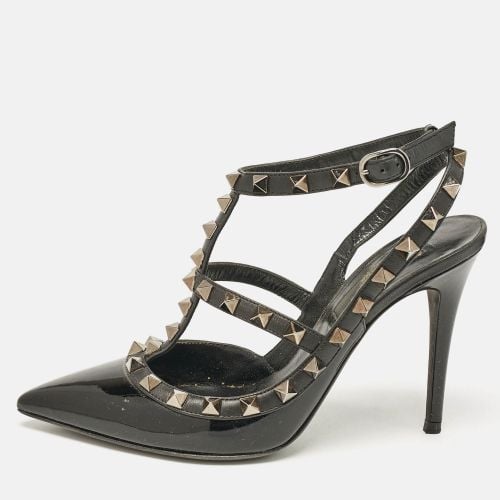 Valentino Black Leather and Patent Leather Rockstud Pumps Size 35.5 - Valentino - Modalova