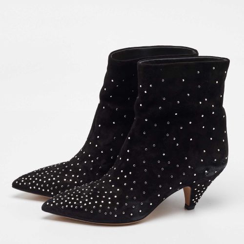 Suede Rockstud Ankle Boots Size 39.5 - Valentino - Modalova