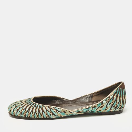 Valentino Multicolor Leather and Lurex Fabric Ballet Flats Size 38 - Valentino - Modalova