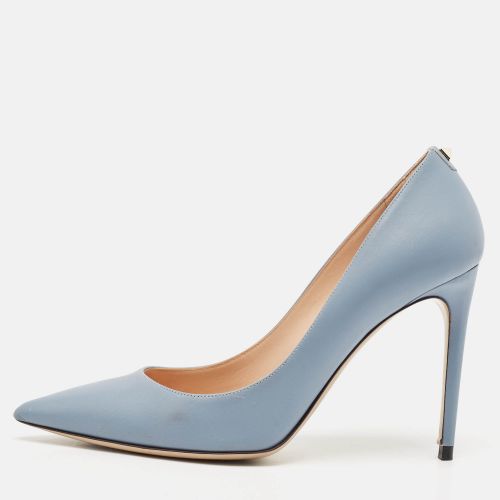 Valentino Blue Leather Pointed Toe Pumps Size 39.5 - Valentino - Modalova