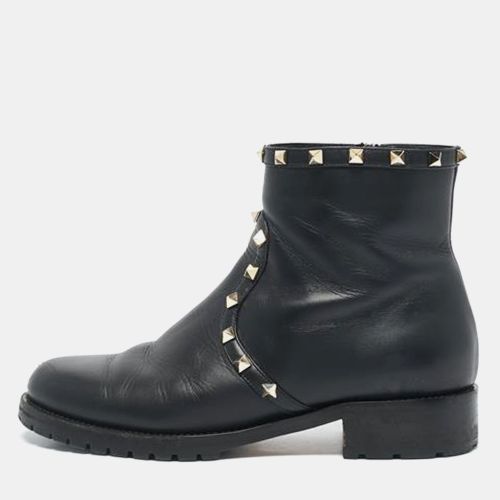 Leather Rockstud Chelsea Ankle Boots Size 39 - Valentino - Modalova