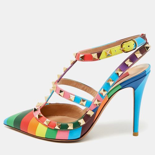 Valentino Multicolor Leather Rockstud Caged Pumps Size 36 - Valentino - Modalova