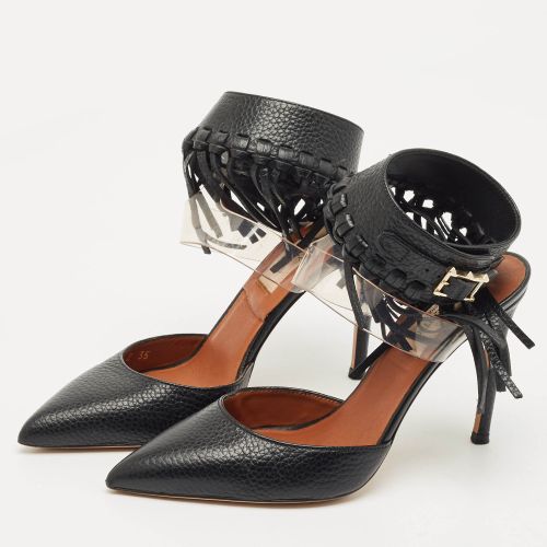 Leather C-Rockee Fringe Ankle Strap Sandals Size 35 - Valentino - Modalova